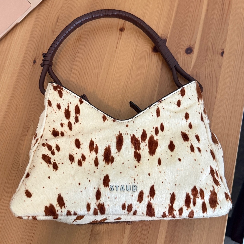 LIKE NEW STAUD Valerie Shoulder Bag, Mixed Haircalf - Picture 4 of 8